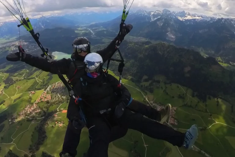 Tandemflug über dem Breitenberg – ein Erlebnis nah den Wolken